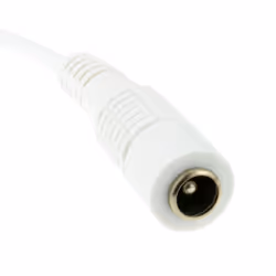 kenable 5.5 x 2.1mm DC Power Plug to Socket CCTV Extension Cable 15m WHITE