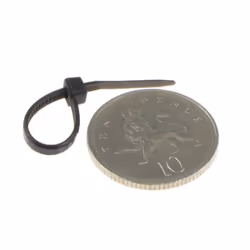 enTie Black Cable Ties 2.5mm x  60mm Nylon 66 UL Approved [100 Pack]