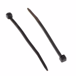 enTie Black Cable Ties 2.5mm x  60mm Nylon 66 UL Approved [100 Pack]