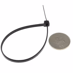 enTie Black Cable Ties 3.6mm x 200mm Nylon 66 UL Approved [100 Pack]