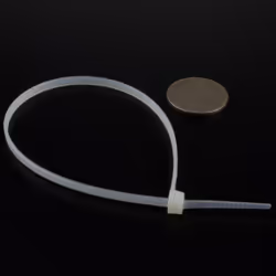 enTie Natural White Cable Ties 3.6mm x 250mm Nylon 66 UL Approved [100 Pack]
