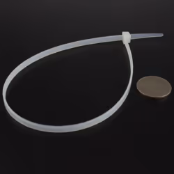 enTie Natural White Cable Ties 4.8mm x 350mm Nylon 66 UL Approved [100 Pack]