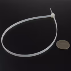 enTie Natural White Cable Ties 4.8mm x 400mm Nylon 66 UL Approved [100 Pack]