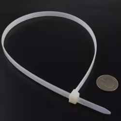 enTie Natural White Cable Ties 7.6mm x 500mm Nylon 66 UL Approved [100 Pack]