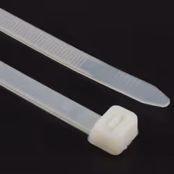 enTie Natural White Cable Ties 7.6mm x 500mm Nylon 66 UL Approved [100 Pack]
