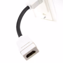 kenable HDMI Flush EURO Wall Plate Faceplate Socket HDMI Tail Cable Single Port
