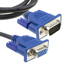 kenable Low Smoke LSZH 15 Pin VGA Monitor PC Laptop TV Extension Lead Cable 3m