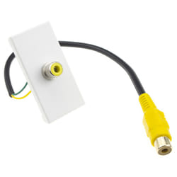 kenable RCA Yellow Composite Audio SPDIF Custom Face Plate Module Stub 15cm