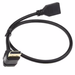 kenable Right Angle DisplayPort v1.2 Plug to Socket Extension Cable 4K 50cm
