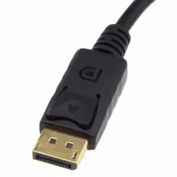 kenable Right Angle DisplayPort v1.2 Plug to Straight Plug Cable 4K  50cm