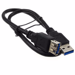 kenable USB 3.0 24AWG High Speed Extension Cable Type A Male to Female BLACK 0.5m