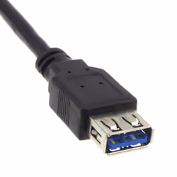 kenable USB 3.0 24AWG High Speed Extension Cable Type A Male to Female BLACK 1m