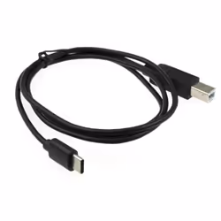 kenable USB 3.1 Type C to B Type Plug Laptop MacBook to Printer Cable Black 1m