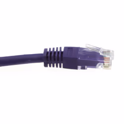 kenable Ethernet Network Cable Cat6 GIGABIT RJ45 COPPER Internet Patch Lead Purple  0.5m