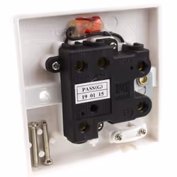 kenable General British 13A Faceplate Fused Connection Switched Unit with LED White