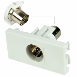 kenable RF Digitial TV Cable Freeview Aerial Wall Face Plate Module No Soldering