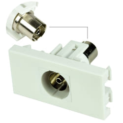 kenable RF Digitial TV Cable Freeview Aerial Wall Face Plate Module No Soldering