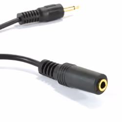 kenable 3.5mm Mono Jack Plug to 3.5mm Socket Extension Cable GOLD 5m