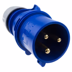kenable 3 Pin 32A 230V 3 Pole CEE Industrial Plug Generator Welder IP44 Blue