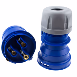 kenable 3 Pin 32A 230V 3 Pole CEE Industrial Plug  Generator Welder  IP44 Blue