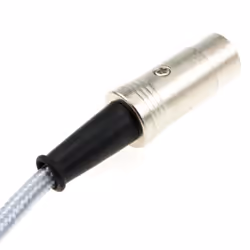 Professional MIDI 5 Pin DIN Cable FULLY WIRED Braided Cable SHIELDED 1m White