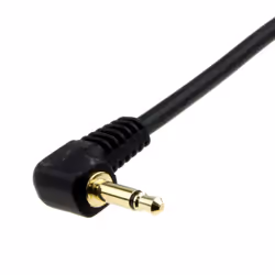 kenable Right Angle MONO 3.5mm Jack Plug to 3.5mm Jack Plug Cable Lead GOLD 0.5m