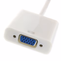 kenable HDMI Digital to SVGA 15 Pin Analogue with Audio Converter Adapter White 1080P