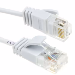 kenable SLIM Cat 6 Full Copper RJ45 Ethernet Network Internet Cable 0.25m White