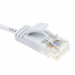kenable SLIM Cat 6 Full Copper RJ45 Ethernet Network Internet Cable  0.5m White