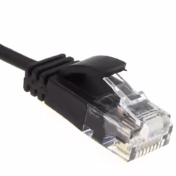 kenable SLIM Cat 6 Full Copper RJ45 Ethernet Network Internet Cable 2m Black