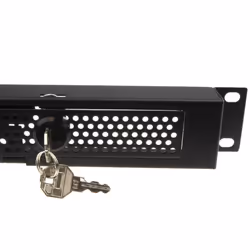 kenable Security Steel Mesh Panel for 19 Inch Rack Networking Data Cabinets Lockable 1U