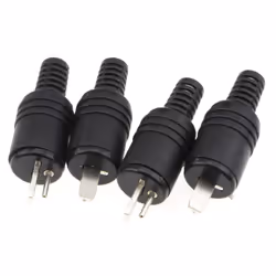 kenable 2 pin DIN Plug Speaker and HiFi Connector Screw Terminals Strain [4 Pack]