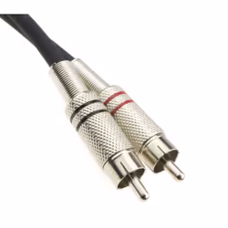 kenable Tangle Free SHIELDED RCA Red & White Twin Phono Lead Audio Cable 12m