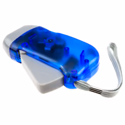 kenable Squeeze Charge Battery Powered 3 LED Camping Dynamo Torch with Hand Strap