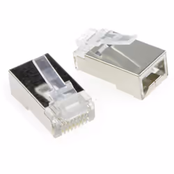 kenable RJ45 SHIELDED FTP Cat 5e Cat 6 PASS THROUGH Ethernet Network Cables Plug 100 Pk