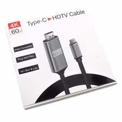 kenable Encab USB 3.1 Type C to HDMI Lead 4K 60Hz UHD Cable Adapter Black 1.8m Retail