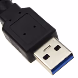 kenable USB 3.0 SuperSpeed Type A Plug to A Plug Cable Lead 1m Black