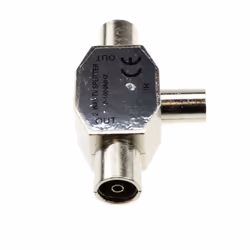 kenable TV Freeview RF Coaxial Splitter Connects 1 Device to 2 TVs 0 1000MHZ