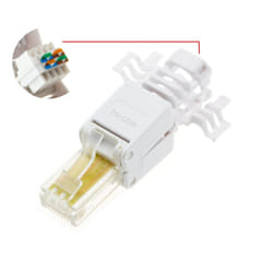 kenable IDC Punch Down to RJ45 Plug for Solid Network Ethernet Cable Cat5e