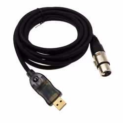 kenable Audio Interface Cable USB TO XLR  PC to Microphone Adapter Lead 3m