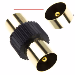 kenable RF Male to Female Extension Lead Freeview TV Cable & Male Coupler Black 10m