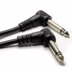 kenable 6.35mm 90 Degree Right Angle Jack Audio Mono Guitar Cable 2m