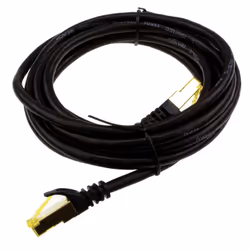 kenable CAT7 600Mhz 10Gig F/FTP Shielded RJ45 Network Ethernet Cable  3m Black