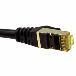kenable CAT7 600Mhz 10Gig F/FTP Shielded RJ45 Network Ethernet Cable 20m Black