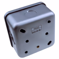 kenable Single Gang Metal Clad Steel Unswitched 13A Fuse FCU Box with Cable Entry Points