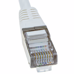 kenable Shielded FTP Network Ethernet RJ45 Cat5E CCA PATCH 26AWG Cable  2m White
