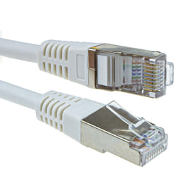kenable Shielded FTP Network Ethernet RJ45 Cat5E CCA PATCH 26AWG Cable  3m White