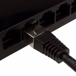 kenable Shielded FTP Network Ethernet RJ45 Cat5E CCA PATCH 26AWG Cable  0.5m 50cm Black
