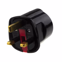 kenable Schuko Euro Plug Socket to 13A 3 Pin UK Plug Adapter Black