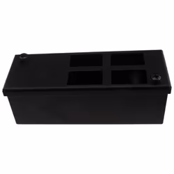 kenable GOP/POD Metal Box with Vertical Cut Outs for 4 x 6C Outlets and 25mm Cable Entry
